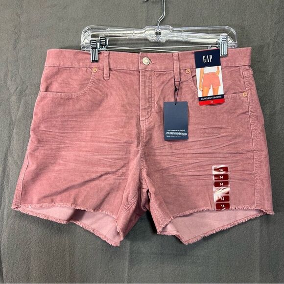 Nwt Corduroy Shorts Comfy Cutoffs Nostalgia Rose Womens 14 - Picture 1 of 7
